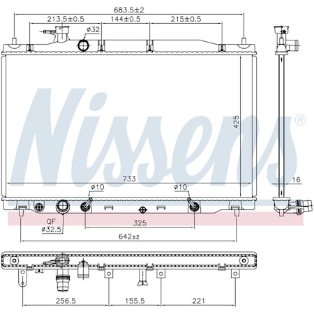 Nissens RADIATOR 681407